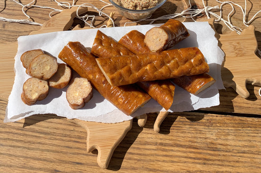 Smoked Cajun Laker Sausage with Cheese